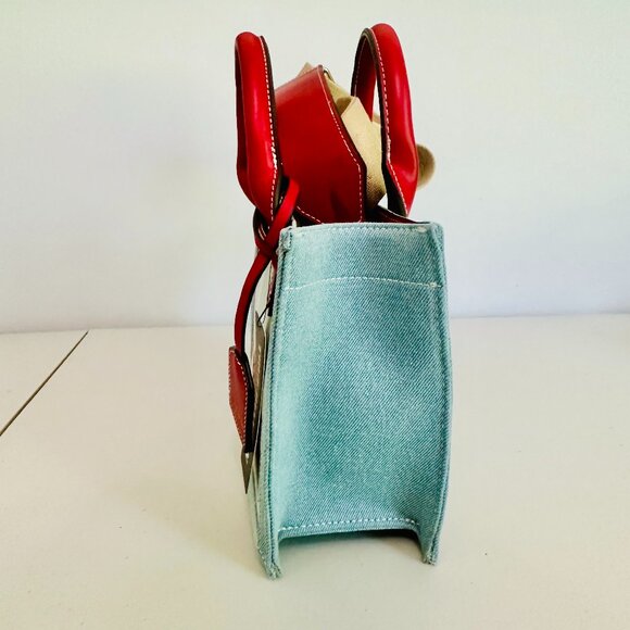 TRUE RELIGION BRAND JEANS DENIM STRIPE CROSSBODY SATCHEL BAG - Picture 6 of 12